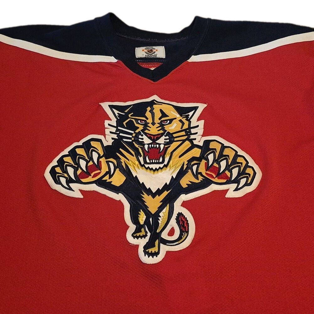 Florida Panthers Starter Jersey 54R Center Ice Authentic Hockey NHL Home Lundell - Picture 1 of 9